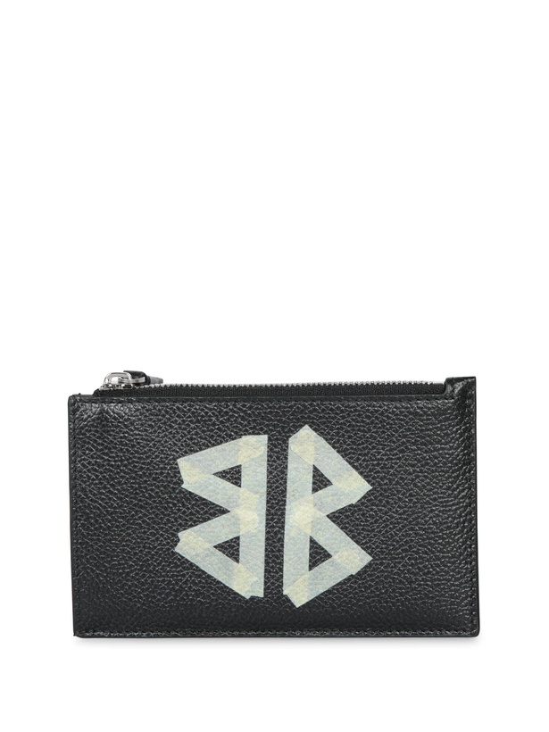 Photo: Balenciaga Black Logo Coin Purse