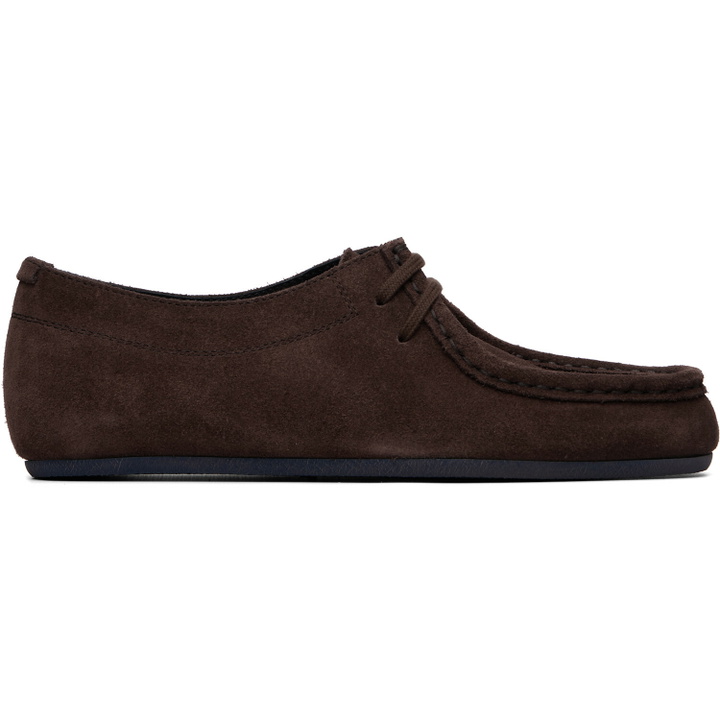 Photo: Jil Sander Brown Hood Lace-Up Derbys