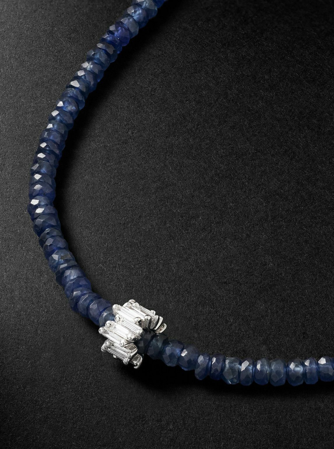 Suzanne Kalan - Infinite 18-Karat White Gold, Sapphire and Diamond Necklace