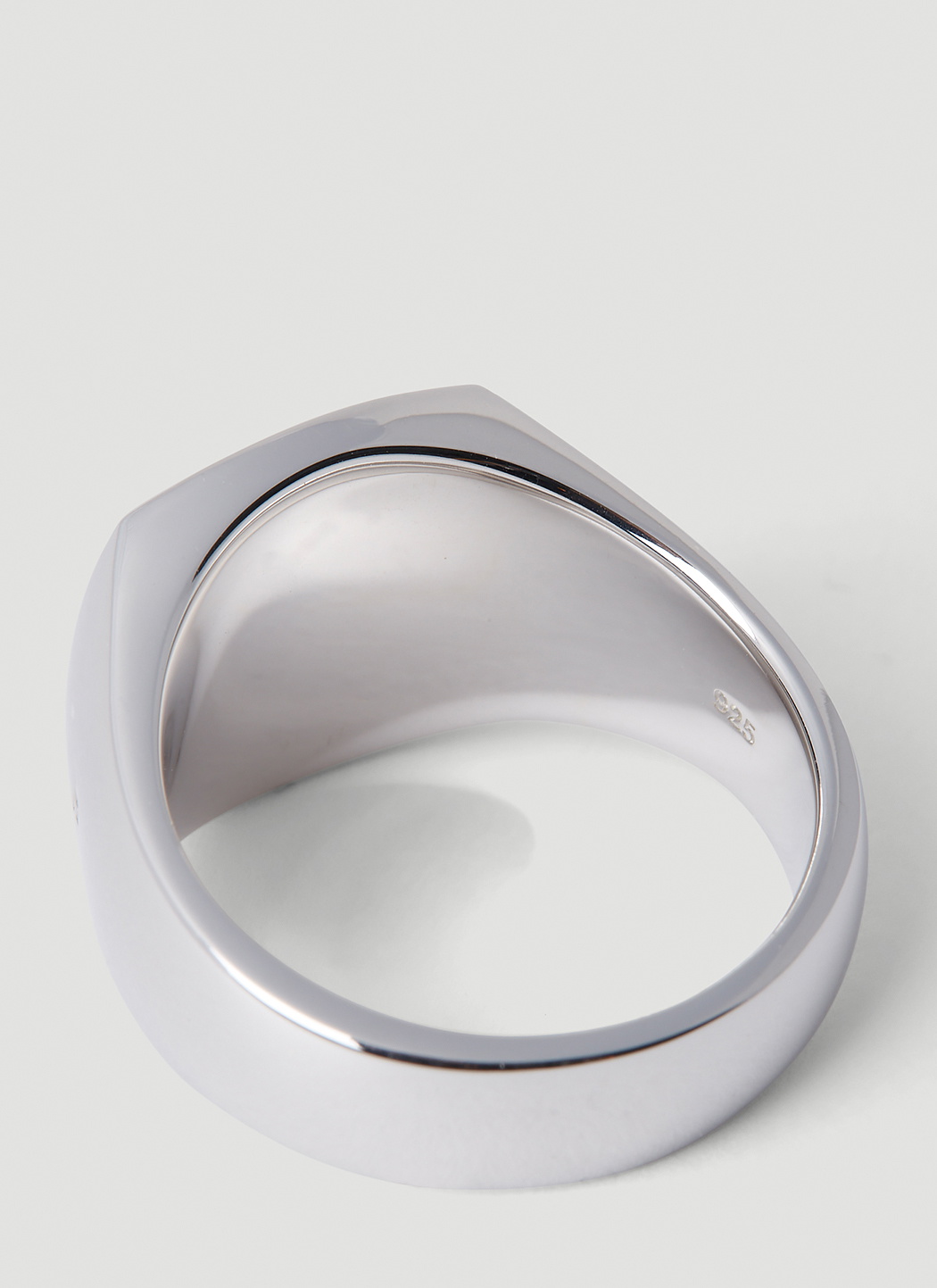 Tom Wood Cushion Green Marble Signet Ring
