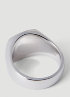Tom Wood Cushion Green Marble Signet Ring