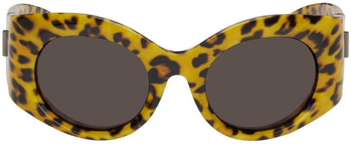Photo: Balenciaga Yellow Oval Sunglasses