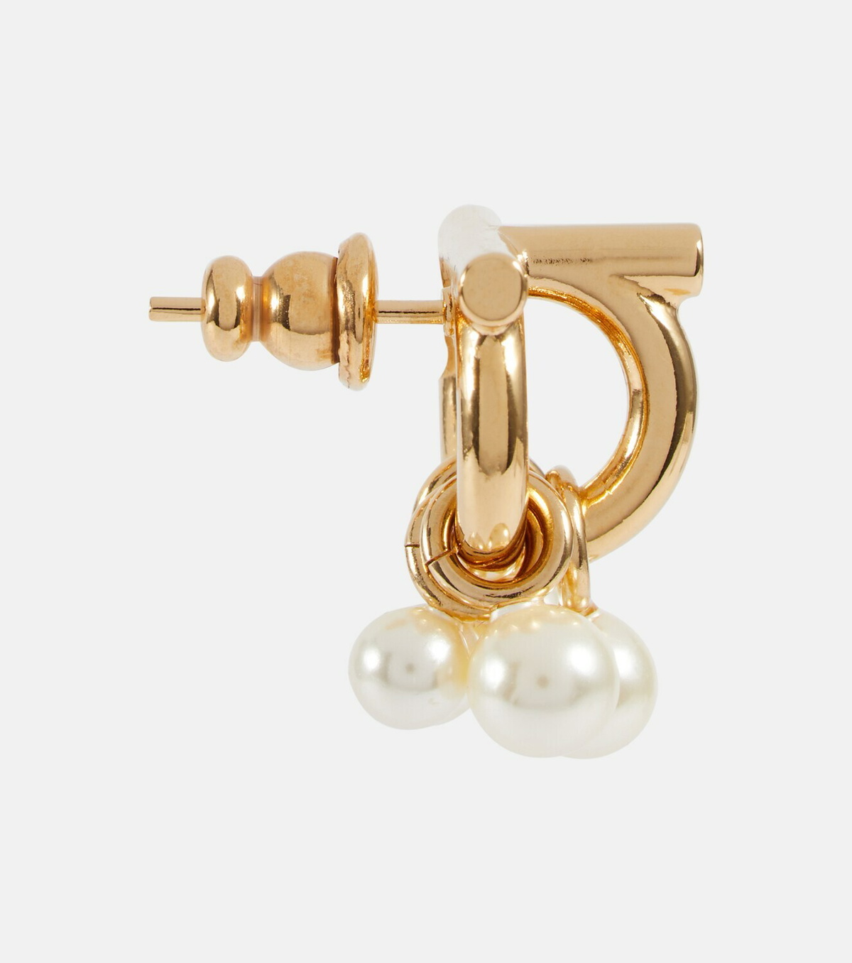 Ferragamo Gancini Dancing Pearl earrings Salvatore Ferragamo