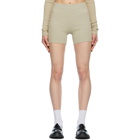 COTTON CITIZEN Beige Ibiza Biker Shorts