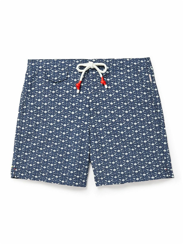 Photo: Orlebar Brown - Standard Mid-Length Bandana-Print Swim Shorts - Blue
