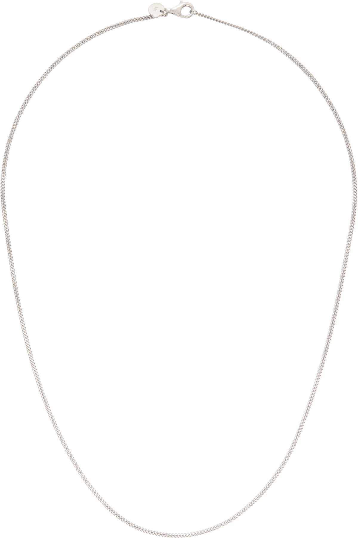 Tom Wood Silver Curb Chain Slim Necklace Tom Wood