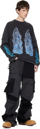 Who Decides War Black Flame Glass Double T-shirt