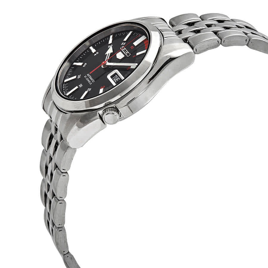 Seiko Series 5 Automatic Black Dial Mens Watch SNK375J1