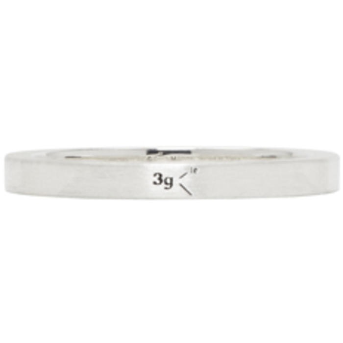 Photo: Le Gramme Silver Brushed Le 3 Grammes Ring 