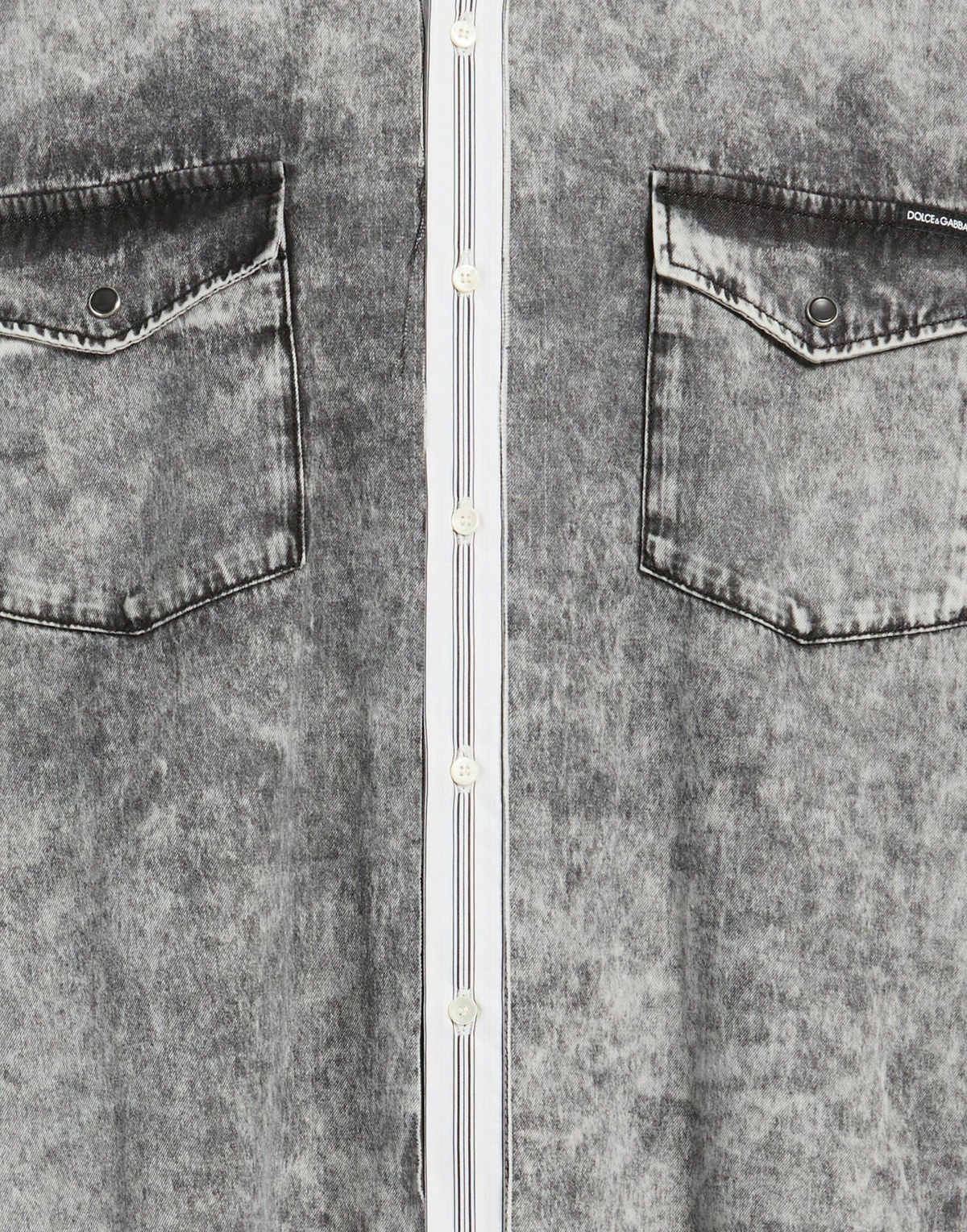Dolce & gabbana Mens Denim shirt in Light grey