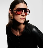 Chloé Aly aviator sunglasses