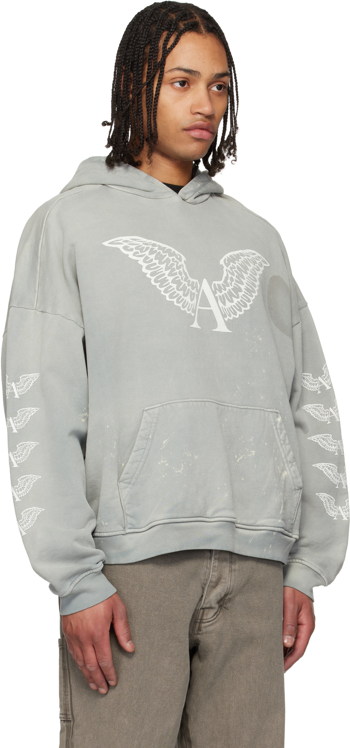 ALEXANDER DIGENOVA Gray Logo Hoodie