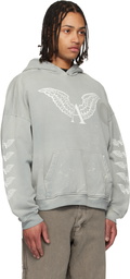 ALEXANDER DIGENOVA Gray Logo Hoodie