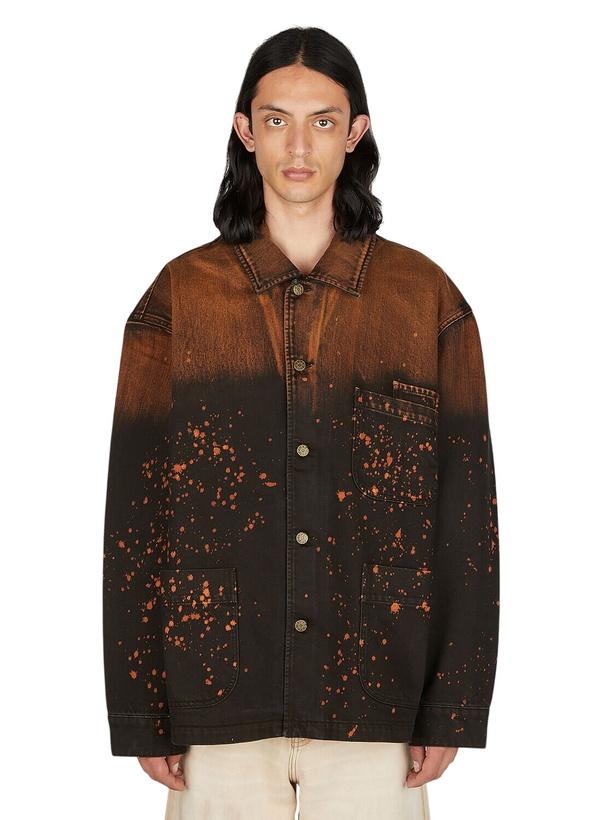 Photo: Guess USA Splattered Denim Chore Jacket