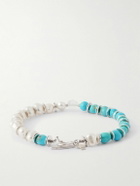 Peyote Bird - Silver Multi-Stone Beaded Bracelet