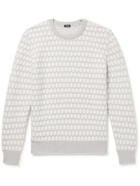 Kiton - Cashmere-Jacquard Sweater - Gray