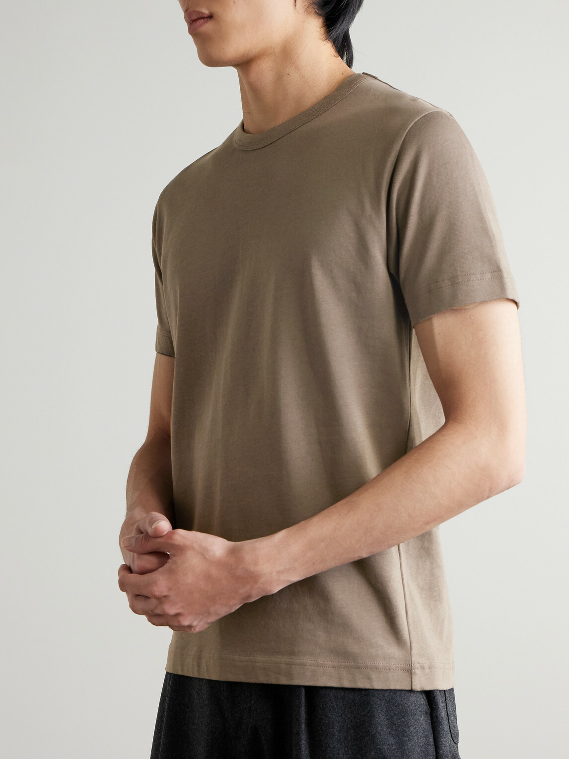 Sunspel - Supima Cotton-Jersey T-Shirt - Brown