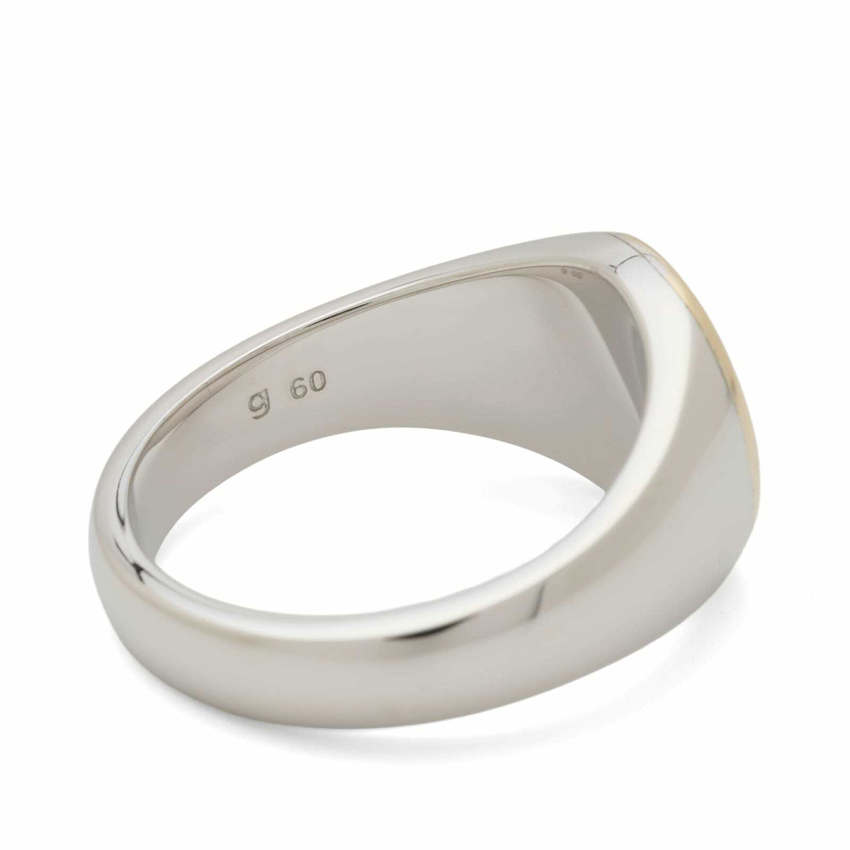 Tom Wood Why Me Ring Gold Top in Silver/Gold