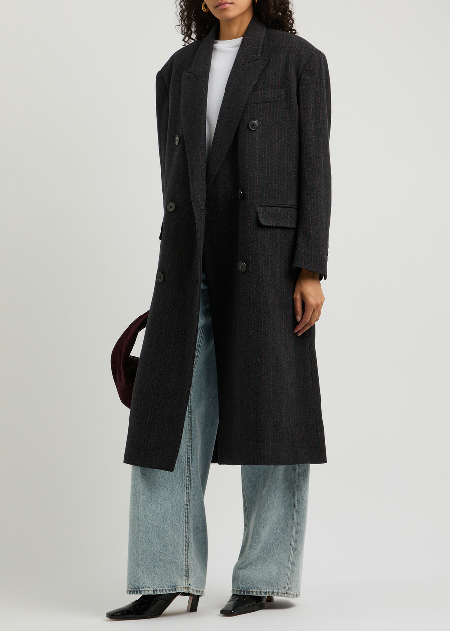 コート ISABEL MARANT ETOILE LEXANA COAT Lexana Coat - Black / Ecru | SHOP BAZAAR