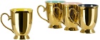POLSPOTTEN Gold & Multicolor Legacy Mugs, 4 pcs