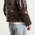 Ronning Men's Leather Jacket in Brown