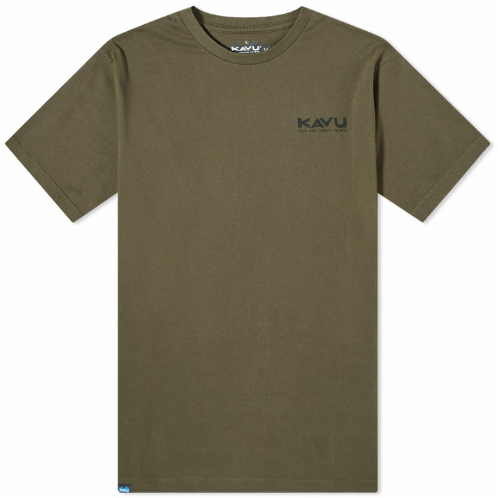Photo: KAVU Men's Klear Above Etch Art T-Shirt in Leaf