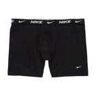 Nike Three-Pack Black Cotton Everyday Boxer Briefs