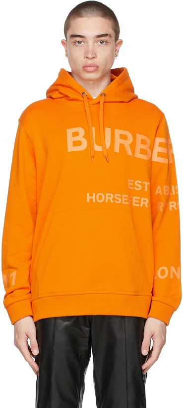 Photo: Burberry Orange 'Horseferry' Hoodie