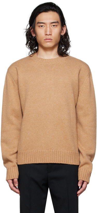 Photo: Jil Sander Beige Crewneck Sweater