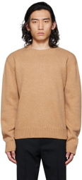 Jil Sander Beige Crewneck Sweater