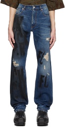 1017 ALYX 9SM Blue Mark Flood Edition Jeans