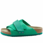 Birkenstock Men's Kyoto in Bold Green Suede