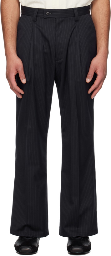 Photo: RICE NINE TEN Navy Loose Fit Trousers