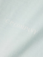 C.P. Company - Resist-Dyed Logo-Print Cotton-Jersey T-Shirt - Blue