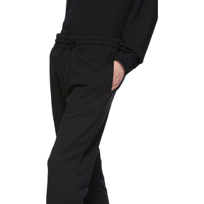 N.Hoolywood Black Fleece Lounge Pants N.Hoolywood