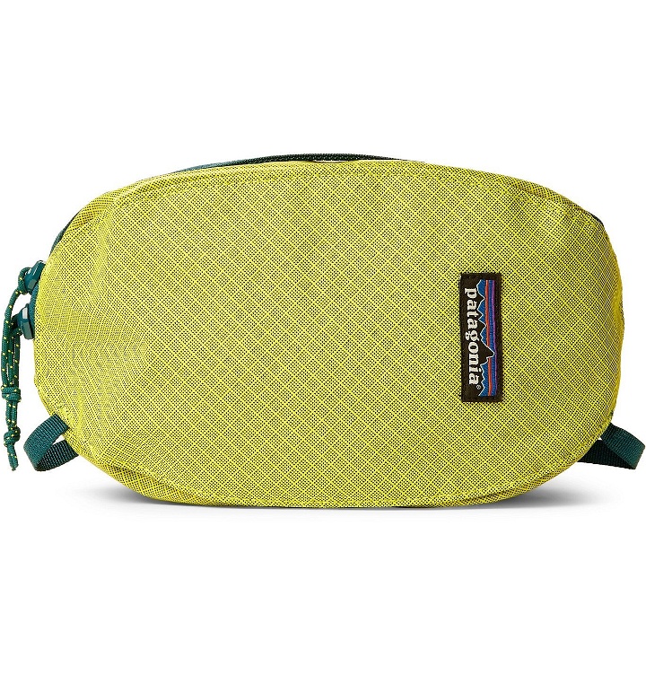 Photo: Patagonia - Black Hole 3L Logo-Print Coated-Ripstop Packing Cube - Yellow