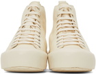 Jil Sander Off-White Vulcanized High-Top Sneakers