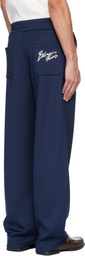 Balmain Navy Signature Sweatpants