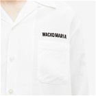 Wacko Maria Men's 50's Embroidered Logo Shirt in White