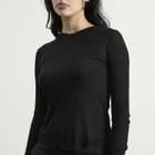 Rick Owens Women's Long Sleeve Hooded Top in Black