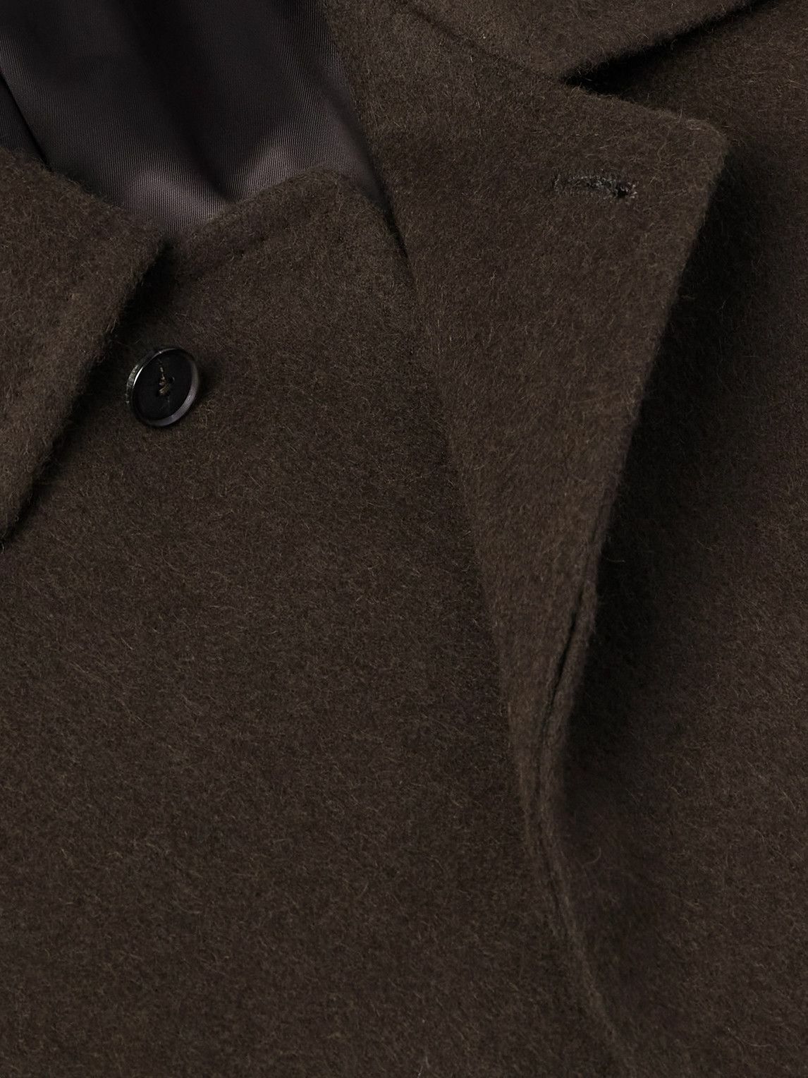 Auralee - Oversized Camel Overcoat - Brown Auralee