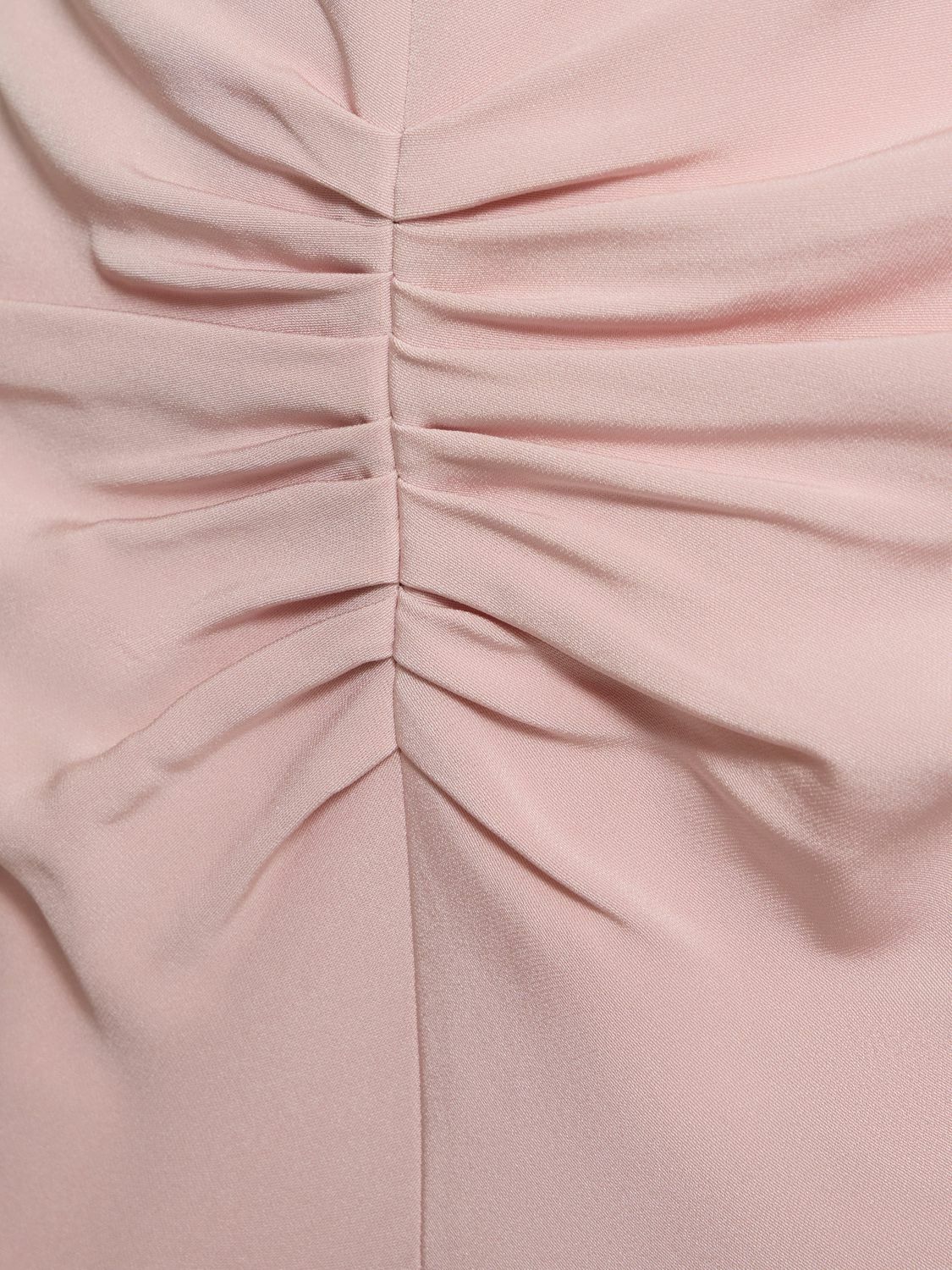 VICTORIA BECKHAM Gathered Waist Cady Midi Dress Victoria Beckham
