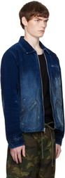 COÛT DE LA LIBERTÉ Blue Luke Indigo Cord jacket