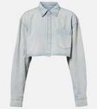 Balenciaga Cropped denim shirt