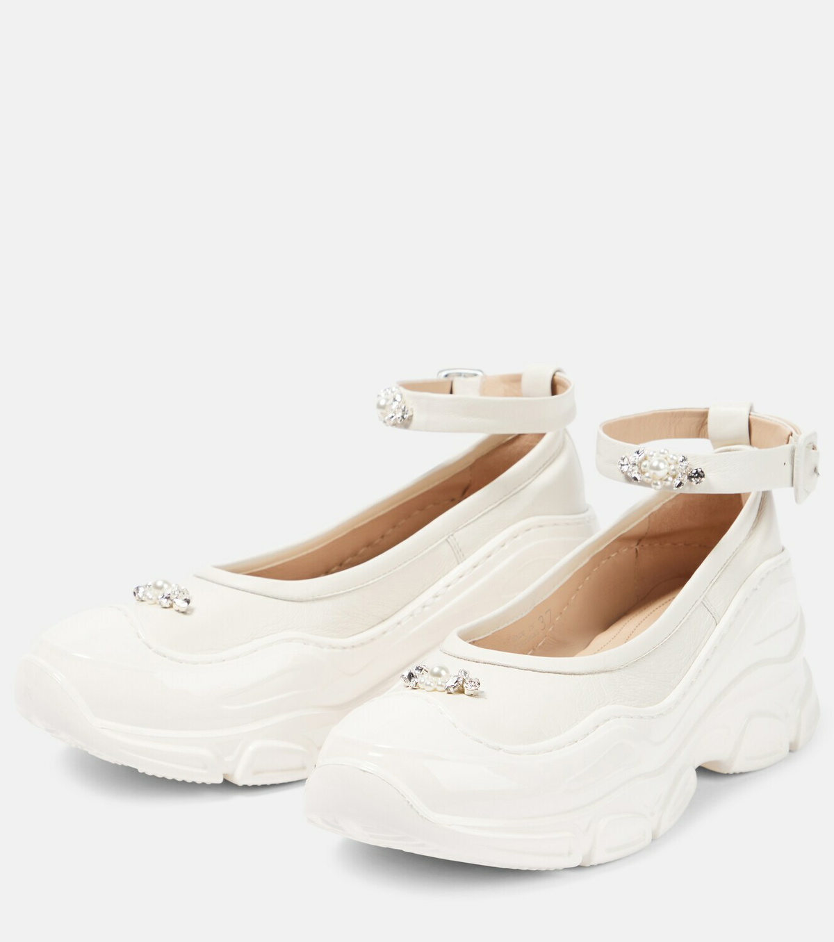 Simone Rocha Embellished leather pumps Simone Rocha