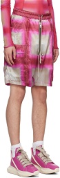 Rick Owens Pink Cargobela Shorts