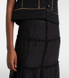 Marant Etoile Paoline lace-trimmed maxi skirt