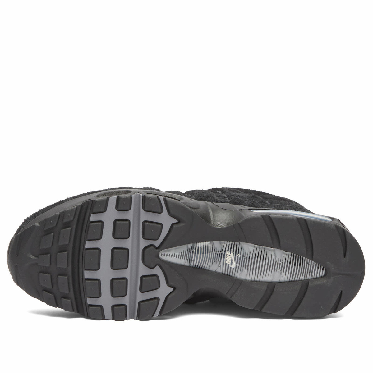 Nike Air Max 95 Big Bubble Zip Sneaker in Black/Anthracite Metalic Cool Grey/White