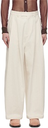 System Off-White Two Tuck Trousers