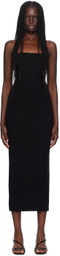 LESET Black Rio Bandeau Midi Dress